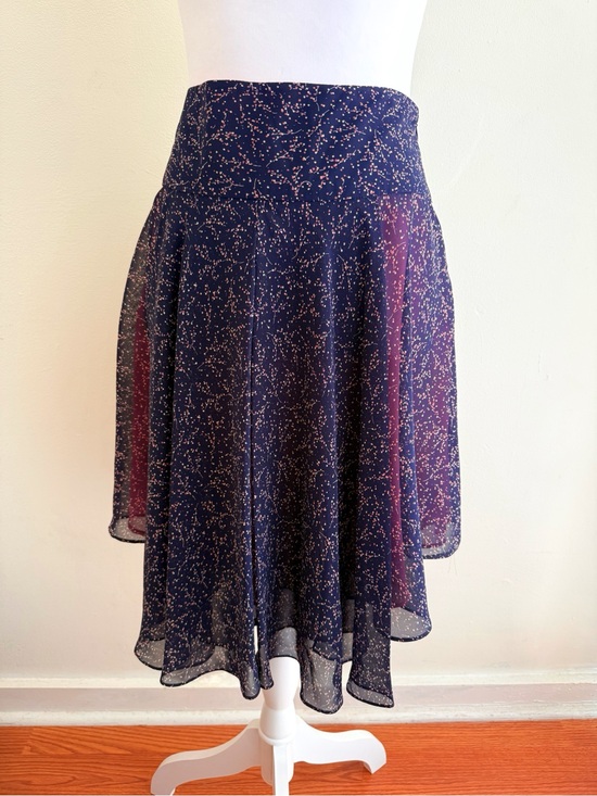 Armani Collezioni Dresses & Skirts - GIORGIO ARMANI COLLEZIONI PURPLE PINK FLORAL PRINT HIGH WAISTED MIDI SKIRT
